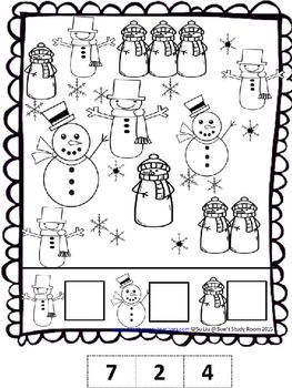 winter coloring pages developing math skills for