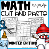 Winter Math Cut and Paste NO PREP