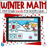Winter Math Activities - 1st Grade - BOOM Cards ™ - BUNDLE