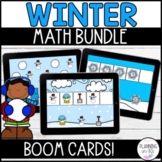 Winter Math Digital Boom Cards™ | Kindergarten Math Centers