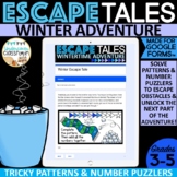 Winter Math Enrichment | Math Puzzlers | Digital Escape Ta