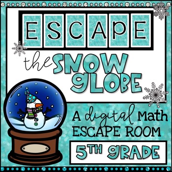 Preview of Winter Math Activities | Winter Math Puzzles | Winter Escape Room