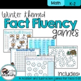 Winter Math Fact Fluency Games | Addition and Subtraction 