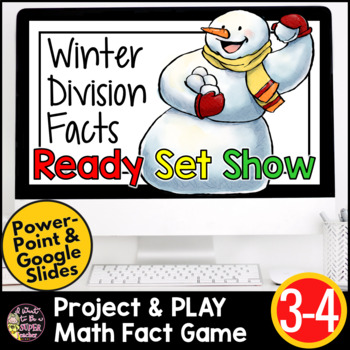 Preview of Winter Math Games | 3rd Grade 4th Grade | Winter Division