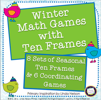 Preview of Winter Math Games with Ten Frames