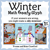 Winter Math Goofy Glyph 1st Grade | Math Enrichment | Math