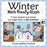 Winter Math Goofy Glyph 4th Grade | Math Enrichment | Math