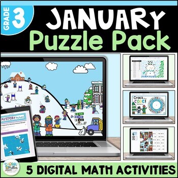 Preview of 2 Digit by 1 Digit Multiplication, Division, Patterns, Congruent Shapes & More