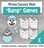 Winter Math Kindergarten Bump Games Bundle