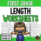 First Grade Length Worksheets Non-Standard Measurement (Fi