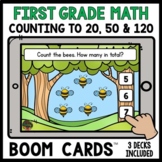 Differentiated First Grade Math Boom Cards - Counting to 2