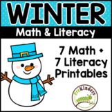 Winter Math & Literacy BUNDLE - Pre-K | Preschool | Kinder