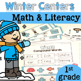 Winter Math & Literacy Centers {1st Grade}