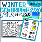 Special Education Winter Activities - Math & Literacy Spec