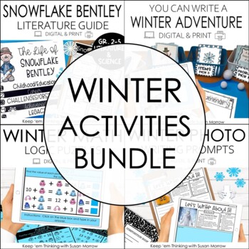 Preview of Winter Math Literacy and Critical Thinking Activities