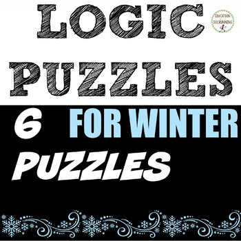 Preview of Winter Math Logic Puzzles for Winter Math