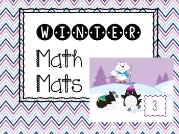 Preview of Winter Math Mats