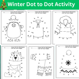 Winter Math Multiplication 3rd 4th Connect the Dots Winter Math