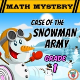 1st Grade Winter Math Mystery Activity: Case of The Snowman Army