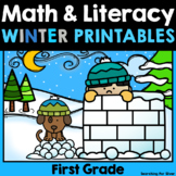 Winter Math & Literacy Printables {1st Grade}