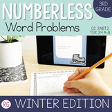 Winter Math Numberless Word Problems