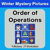 Winter Math: Order of Operations - Color-By-Number Math My