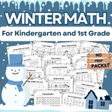 Winter Math Packet NO PREP A Fun-Filled Journey for Kinder
