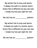 Winter Math Pattern craft Common core Kindergarten