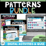 Growing & Repeating Patterns Math Activities Digital BUNDL