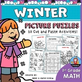 Winter Math Picture Puzzles {1st Grade}