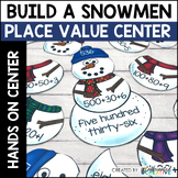 Winter Math Place Value Activity Place Value Snowmen Math Center