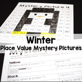 Winter Math Place Value Color By Number 100's Chart Myster