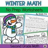 Winter Math Printables for 2nd grade