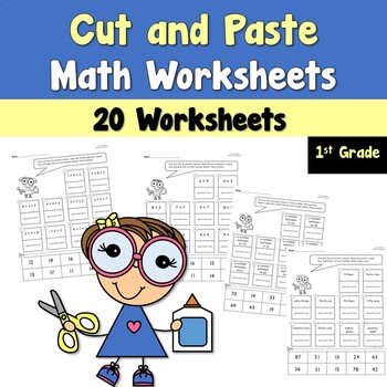 Preview of Cut and Paste Math Worksheets