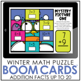 Winter Math Puzzles | Addition to 20 Boom Cards