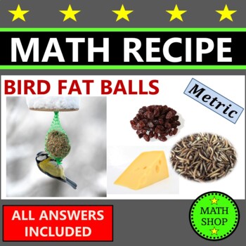 Preview of Winter Math Recipe Questions Math Word Problems