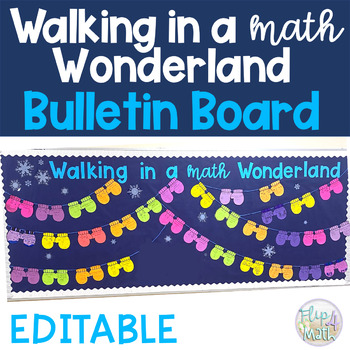 winter math bulletin board ideas