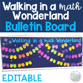 Winter Math Bulletin Board - EDITABLE | 6th Grade Math Rev