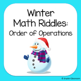 Winter Order of Operations Math Riddles