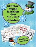 Winter Math Riddles for 1st-3rd (Addition)
