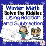 Winter Math Addition and Subtraction Activities