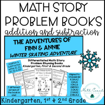 Preview of Kinder, 1st & 2nd Grade Math Story Problem Book | Addition & Subtraction Fluency