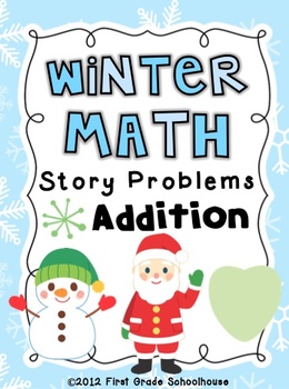 Preview of Winter Math Addition Word Problems