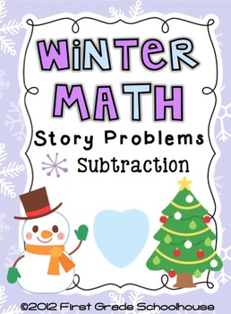 Preview of Winter Math Subtraction Word Problems
