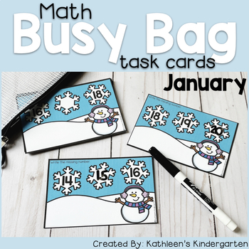 Preview of Winter Math Task Cards