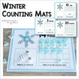 Winter Math Ten Frame Counting Mats