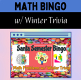 Winter Math Trivia Game with Middle School Students Good f