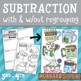 Winter Math - Up to 3-Digit Subtraction With & W/out Regro