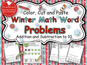 Preview of Winter Math Word Problems Pack