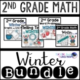 Winter Math Worksheets 2nd Grade Bundle